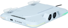 BigBen Charging Station with Fan RGB, USB Hub for PS5 Slim - White (PS5)
