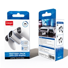 iPega P5042 Portable Rechargeable Battery for PS5 Controller - White (PS5)