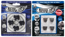 iMP Tech: Trigger Treadz - Trigger Grips (4 pcs) + Trigger Treadz - Thumb Grips (4 pcs) - Black (PS4)	