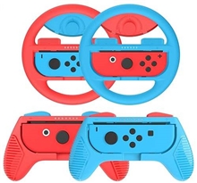 Joycon Grip & Wheel 4 in 1 - Blue & Red (SWITCH)