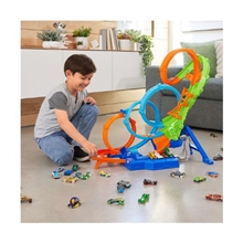 Mattel Hot Wheels: Stunt Tracks - 4-Loop Crash-Out Track Set