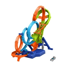 Mattel Hot Wheels: Stunt Tracks - 4-Loop Crash-Out Track Set