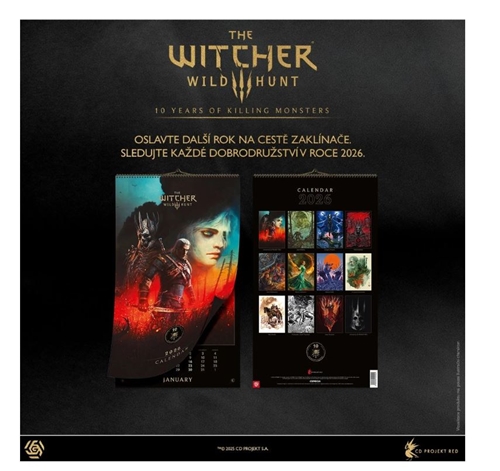 The Witcher 2026 Wall Calendar