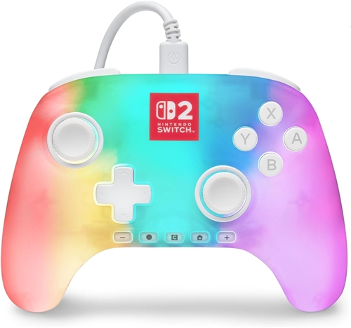 PowerA Advantage - Wired Controller for Nintendo Switch 2 with Lumectra - White (SWITCH 2)