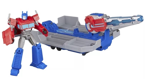 Hasbro Transformers Truck to Playset: Earthspark - Optimus Prime Battle Trailer (G0750)