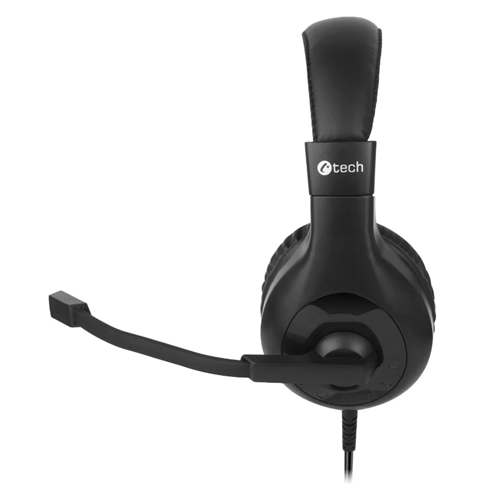C-TECH MHS-05 Headphones, 3.5 mm Jack - Black (PC)
