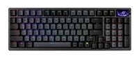 ASUS klávesnice ROG Azoth 96 HE, Mechanická, Bezdrátová, BT, RF 2.4GHz, CZ/SK, černá